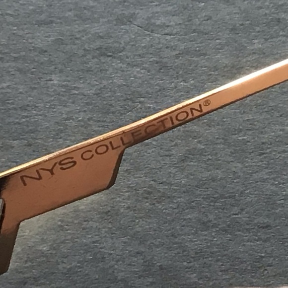 NYS Collection Mens Aviator Double Bridge Gold Metal Studded Frame Sunglasses - Picture 14 of 16